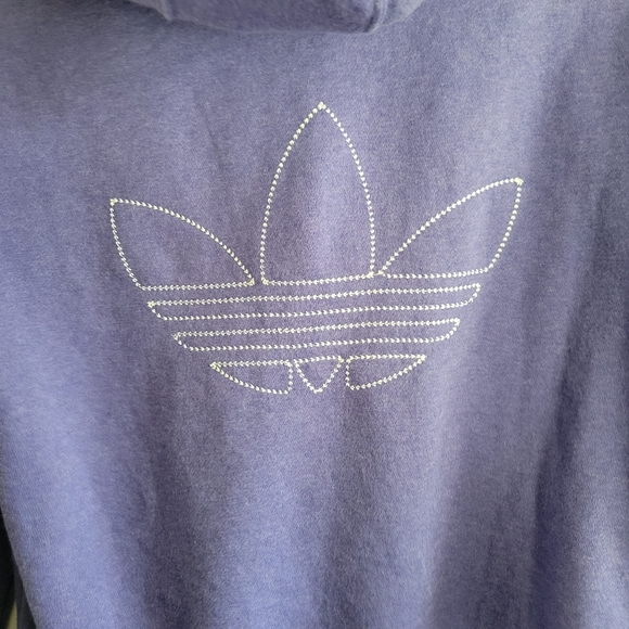 ADIDAS Womens Purple Pullover Hoodie Small - Picture 7 of 8